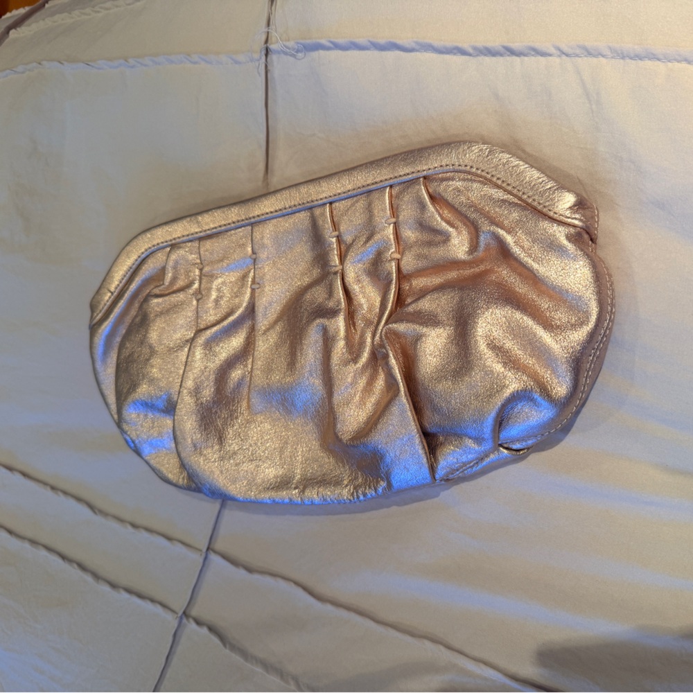 Express Metallic Gold Clutch